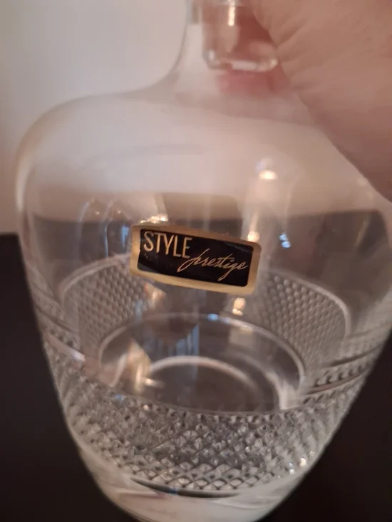 Style Prestige Cut Glass Decanter - Clear - Picture 2 of 7